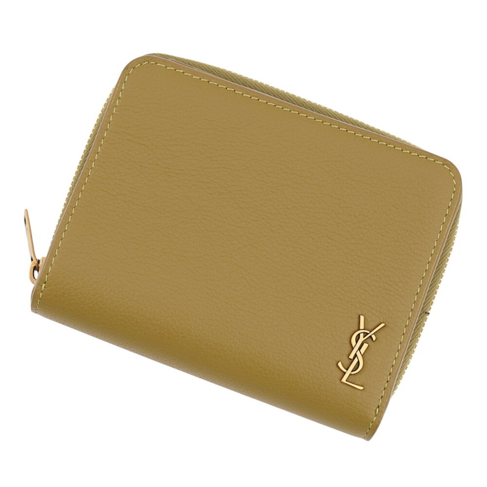 Yves Saint Laurent Saint Laurent Paris Bi-fold Wallet YSL Compact Zip Around ...